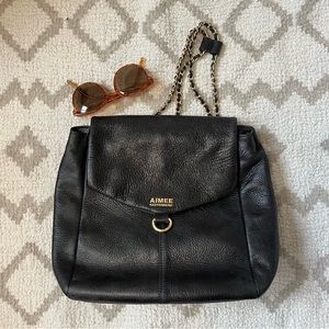 AIMEE KESTENBERG leather chain backpack